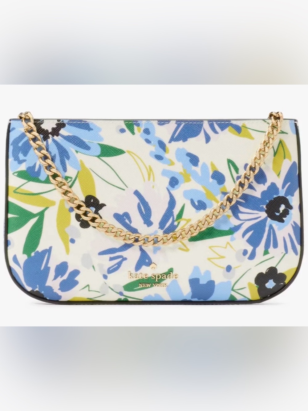 kate spade Madison Floral Lilly Pochette With Gold Chain
